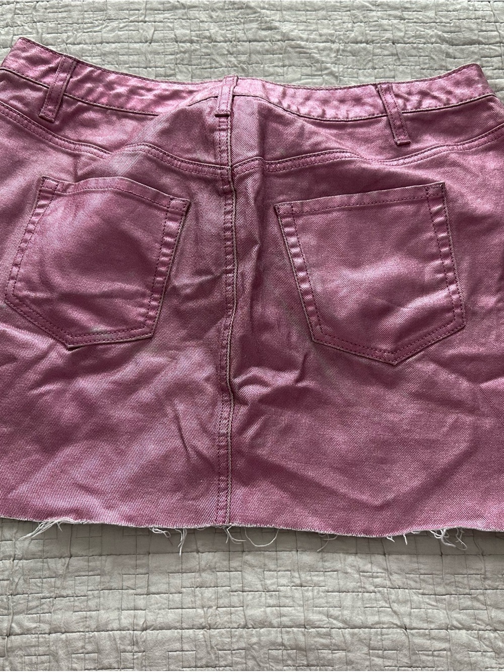 wild fable Metallic Pink Mini Denim Skirt - Picture 4 of 4
